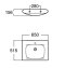 TF-0717-WT อ่างล้างหน้า แบบแขวน (Lavatory)  รุ่น MOMENTS สีขาว - American Standard