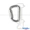 Schake Carabiner 3 actions silver zinc coating carabiner