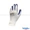 Nylon Glove (white) with Nitrile Latex (blue)