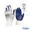 Nylon Glove (white) with Nitrile Latex (blue)