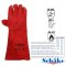 Schake ถุงมือหนังท้องบุเส้นใยกันความร้อน สีแดง