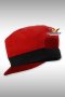 หมวกแก๊ป มารีน สีแดง แต่งดำ