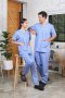 Blue V-TechShort Sleeve Scrub Set (HPG0171)