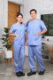 Blue V-TechShort Sleeve Scrub Set (HPG0171)