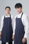 Navy Blue Chalk-Stripe Full Apron (FSA0709)