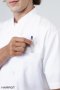 White short sleeve chef jacket