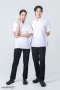 เสื้อกุ๊ก เสื้อเชฟ ชุดเชฟ เสื้อพ่อครัว แขนสั้น สีขาว ผ้าบาง (FSS0161)