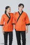 เสื้อกุ๊ก เสื้อเชฟ ชุดเชฟ เสื้อพ่อครัว ญี่ปุ่น สีส้มกุ๊นดำ (FSS0604)