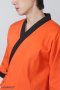 Black piping orange Japanese Chef Jacket