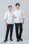เสื้อกุ๊ก เสื้อเชฟ ชุดเชฟ เสื้อพ่อครัว ญี่ปุ่น สีขาวกุ๊นขาว (FSS0610)