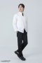 เสื้อกุ๊ก เสื้อเชฟ ชุดเชฟ เสื้อพ่อครัว คอฮาวาย สีขาว (FSS0651)