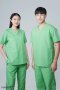 ชุดสครับ ชุดพยาบาล สีเขียวอ่อน (เสื้อ+กางเกง) (HPG0152)
