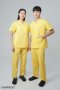 yellow short sleeve scrub set (HPG0157)