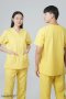 yellow short sleeve scrub set (HPG0157)