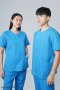 เสื้อสครับ ชุดพยาบาล คอกลม สีฟ้าเข้ม (เสื้อ+กางเกง) (HPG0161)