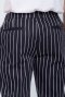 Chalk Stripe Black chef trouser