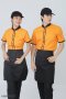 Black-Orange Waiter & Waitress Shirt