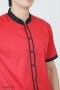 Black-Red Waiter & Waitress Shirt