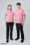 เสื้อพนักงานเสิร์ฟ เสื้อเสิร์ฟ เสื้อเชิ้ต เสื้อฟอร์ม เสื้อพนักงานต้อนรับ ชุดพนักงานเสิร์ฟ กระดุม 2 แถว ลายสก๊อตสีแดง (SHI2102)