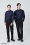 เสื้อพนักงานเสิร์ฟ ชุดพนักงานเสิร์ฟ คอจีน แขนยาว สีกรม (SHI5113)