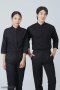 Black Waiter & Waitress shirt 4 long sleeves