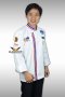 Thai flag white chef jacket