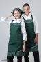 Green Chalk Stripe-Green Full Apron