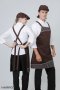 Brown Chalk Stripe-Brown Full Apron