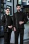 Black Oxford Long Sleeve Chef Jacket (FSS0209)