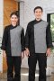Black - Grey MASTER 1 Long Sleeve Chef Jacket (FSS0801)