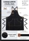 Black Canvas Full Apron