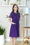 Purple Round neck Nurse Dress (HPD0003)