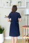 Dark blue round neck Nurse Dress (HPD0005)