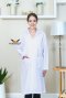 White long sleeve gown coat