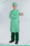 Green dental long sleeve gown coat (HPG0252)