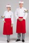 เสื้อกุ๊ก เสื้อเชฟ ชุดเชฟ เสื้อพ่อครัว สีขาวกุ๊นแดง (FSS0203)
