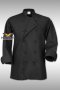 เสื้อกุ๊ก เสื้อเชฟ ชุดเชฟ เสื้อพ่อครัว แขนยาว สีดำ กระดุมถอดได้ สีดำ (FSS0213)