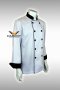 เสื้อกุ๊ก เสื้อเชฟ ชุดเชฟ เสื้อพ่อครัว แขนยาว สีขาว ปกดำ กุ๊นดำ (FSS0302)