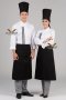 เสื้อกุ๊ก เสื้อเชฟ ชุดเชฟ เสื้อพ่อครัว แขนยาว คอป้าย สีขาว กุ๊นดำ (PRD0028)