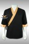 Gold piping black Japanese Chef Jacket