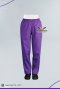 ชุดสครับ ชุดพยาบาล คอวี สีม่วงเข้ม (เสื้อ+กางเกง) (HPG0159)