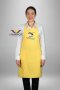 Yellow Full apron with embroidered I love dad