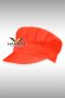 Orange Pleated Baseball Hat