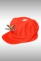 Orange Pleated Baseball Hat