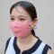 Pink-Black Water Repellent Fabric Mask