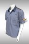 Grey-Yellow Short sleeve Shop Shirt (MSP0014) (Made to order)