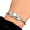 Approx. 12.0 mm, White South Sea Pearl, "Wild Orchid" Pearl Bangle