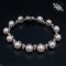 Approx. 9.0 mm, Freshwater Pearl, Station Pearl Bracelet (Scarab Clasp)