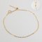 18K Gold, Needle Cable Chain Bracelet