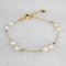 Approx. 5.0 mm, Freshwater Pearl, Station Double Pearl Bracelet